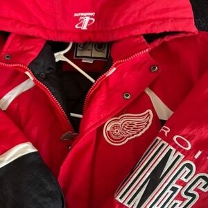 Vintage 90's Detroit Red Wings Puffer Jacket LOGO ATHLETIC XL